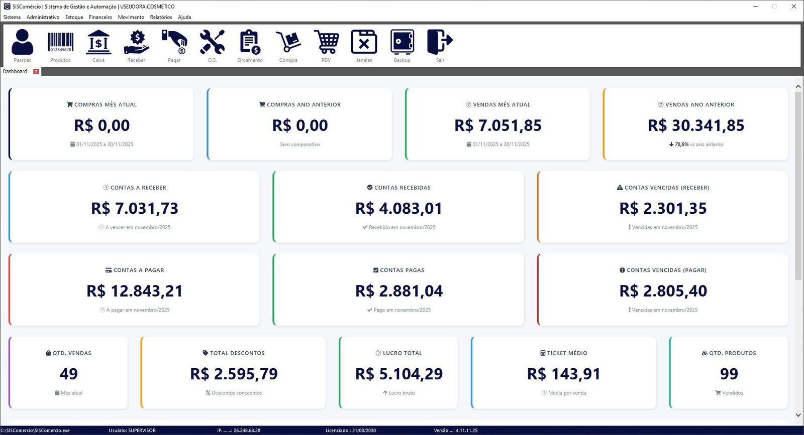 📊 Dashboard Desktop